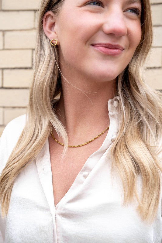 Luxe Gold Rope Chain - 16In | Modern Boutique Fashion