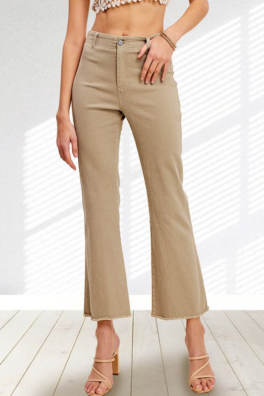 Soft Washed Stretchy High Rise Pants