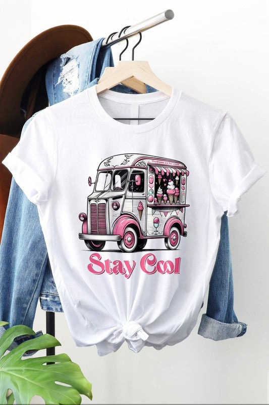 Retro Ice Cream Van Valentine Graphic Tee