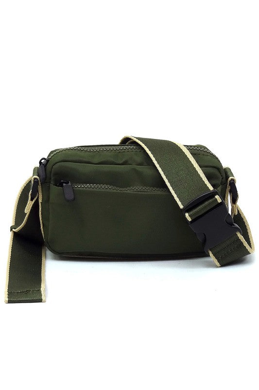 Nylon Fanny Pack Crossbody Bag