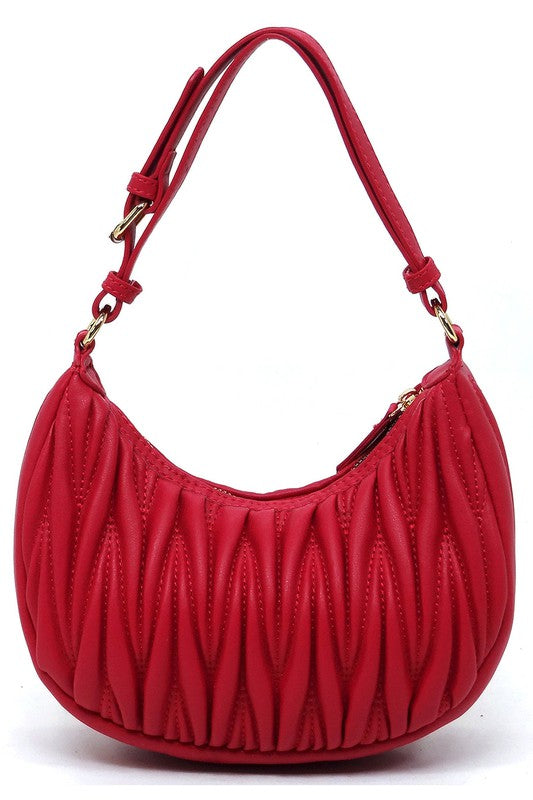 Chevron Quilted Shoulder Bag Hobo