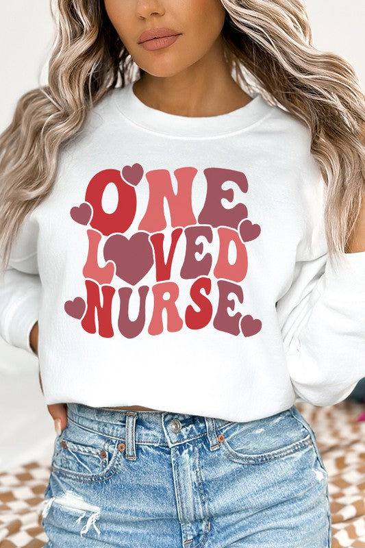 Valentines Day One Loved Nurse Sweatshirt