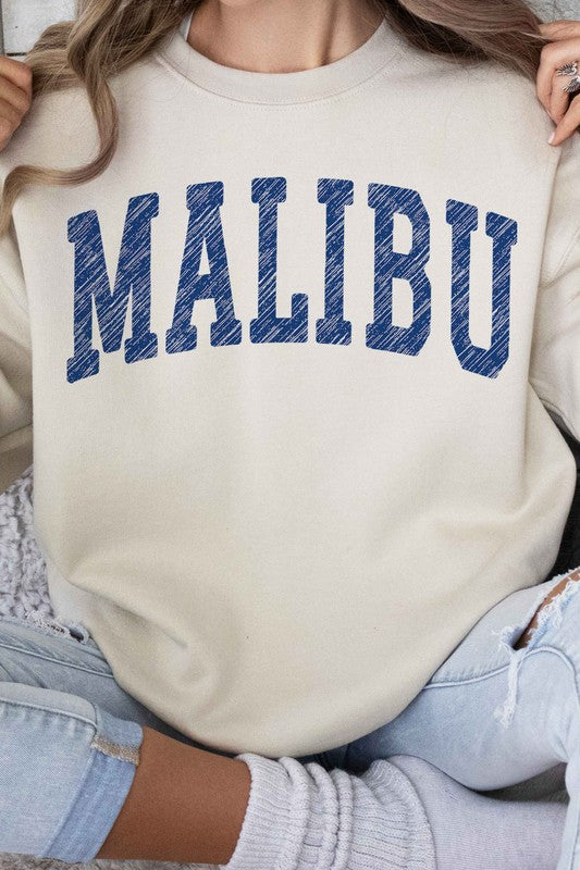 MALIBU CALIFORNIA GRAPHIC SWEATSHIRT