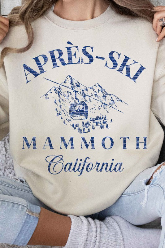 APRES SKI MAMMOTH CALIFORNIA GRAPHIC SWEATSHIRT