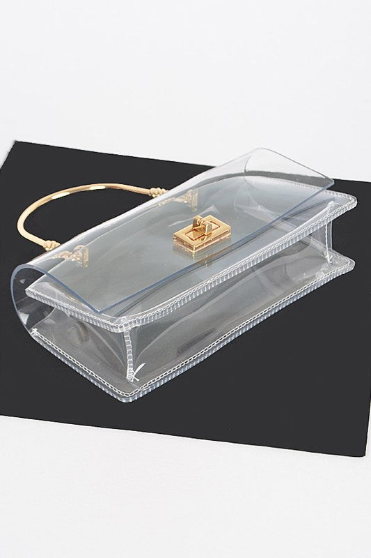 Top Handle Elegant Transparent Statdium Bag