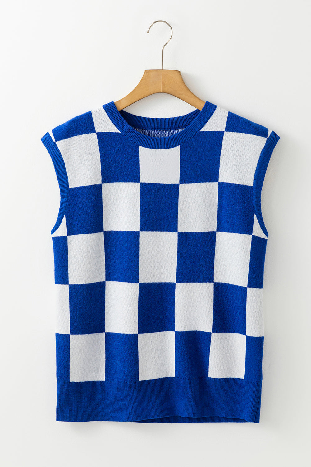 Dulce Dark Cherckerboard Sweater