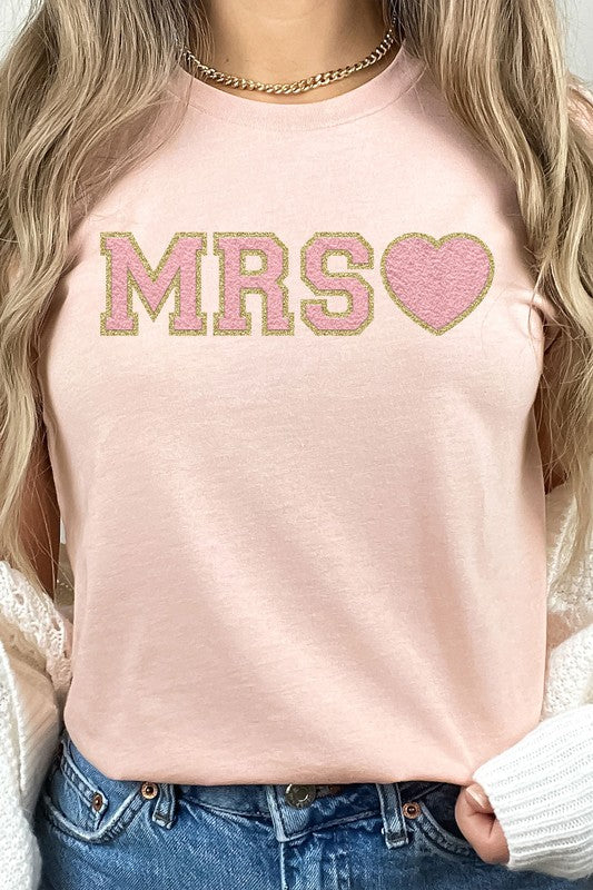Mrs. Faux Chenille Graphic Tee