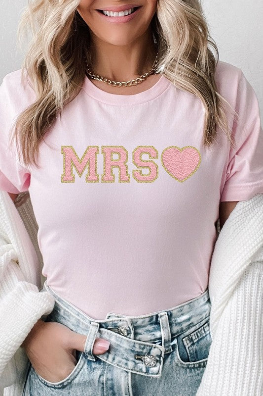 Mrs. Faux Chenille Graphic Tee
