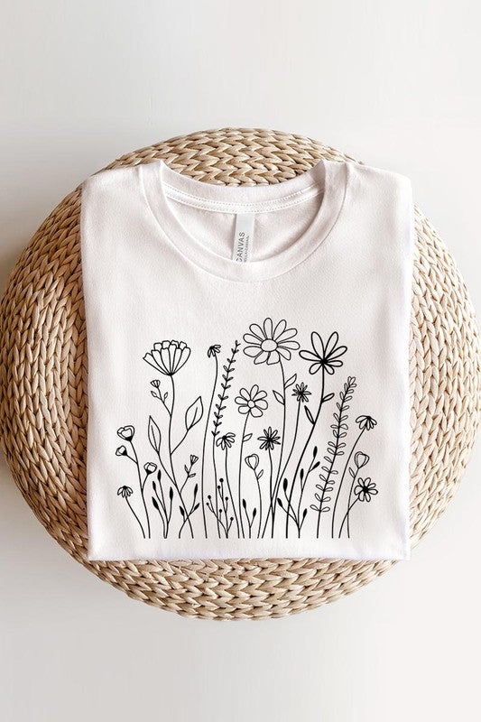 Wildflower Flower Meadow Graphic T Shirts