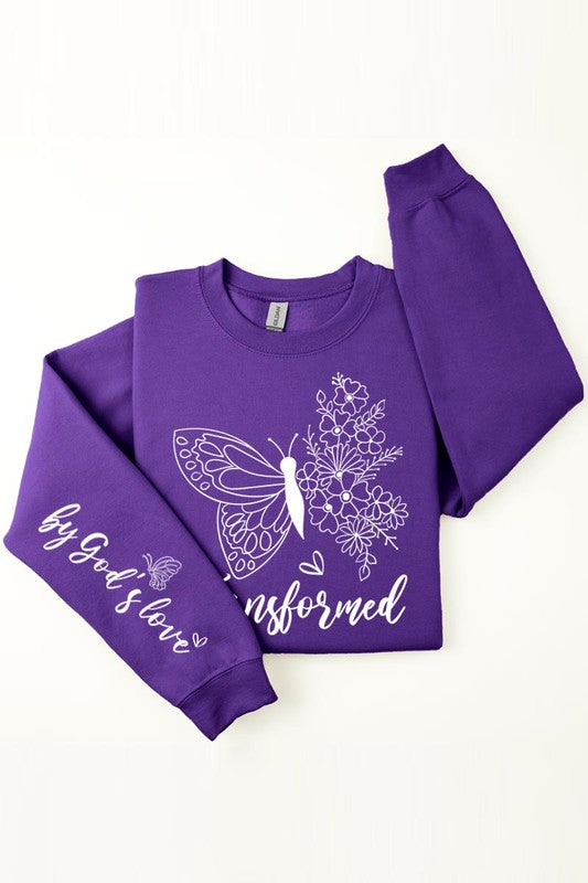 Transformed Faith Sleeve Graphic Fleece Sweatshirt