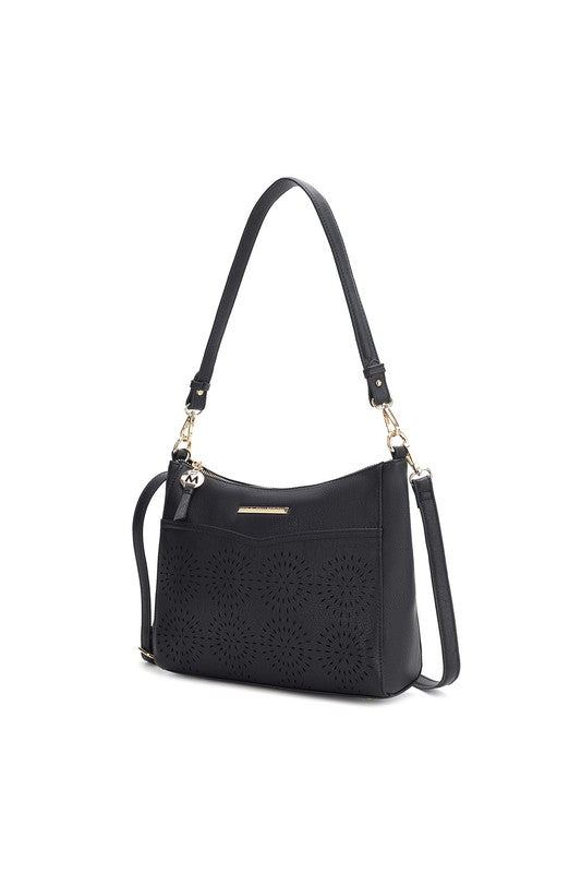 MKF Collection Alani Laser Cut Shoulder Bag by Mia