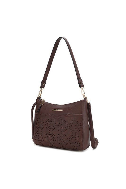 MKF Collection Alani Laser Cut Shoulder Bag by Mia