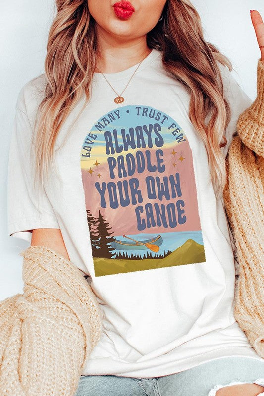 Paddle Your Own Canoe Nature Graphic T Shirts