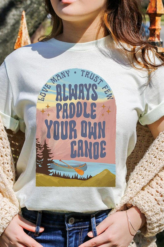 Paddle Your Own Canoe Nature Graphic T Shirts