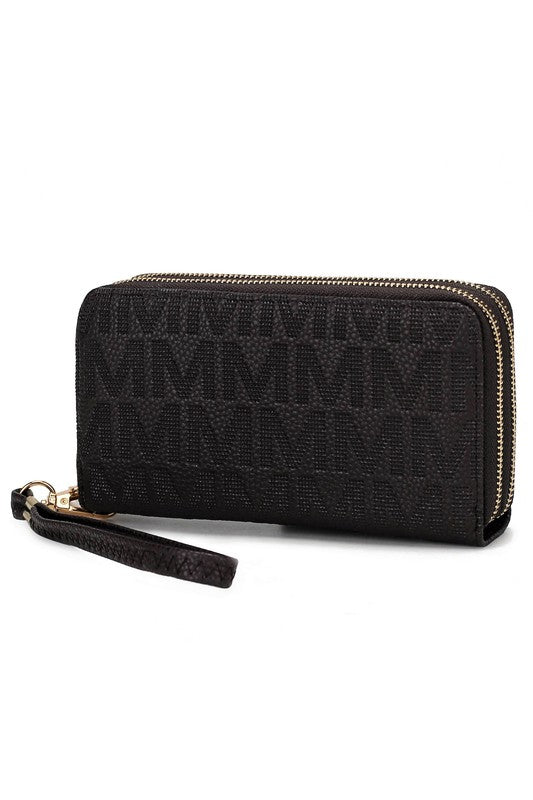 MKF Lisbette Embossed M Signature Wallet by Mia K