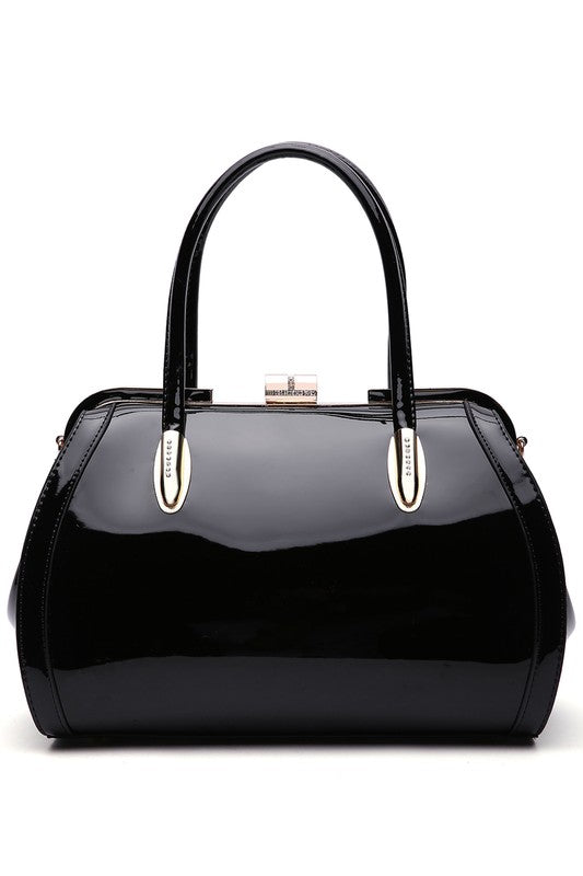 MKF Marlene Patent Satchel Handbag by Mia K