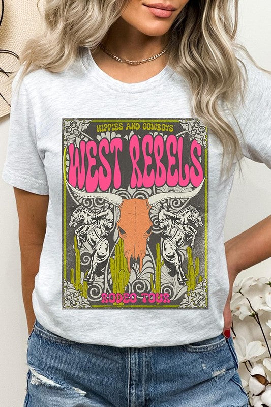 West Rebels Rodeo Tour Graphic T Shirts