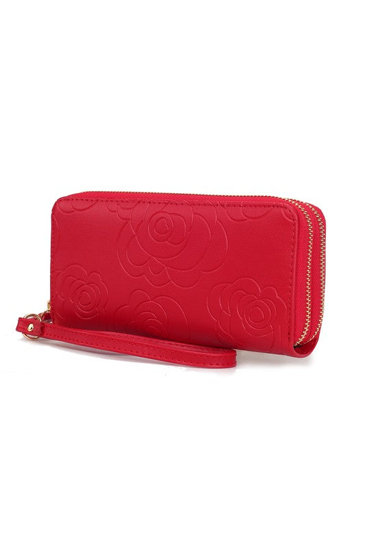 MKF Ellie Genuine Leather Flower Wallet by Mia K