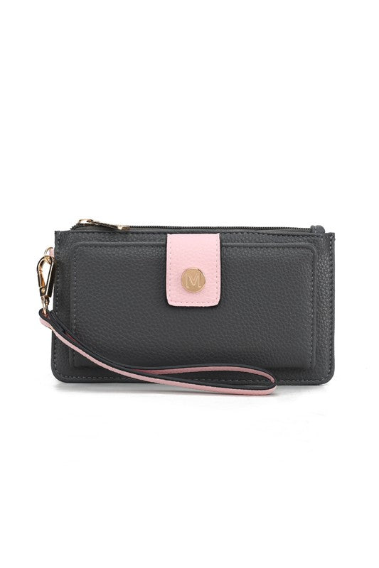 MKF Olympe Vegan Leather Wristlet Wallet by Mia K