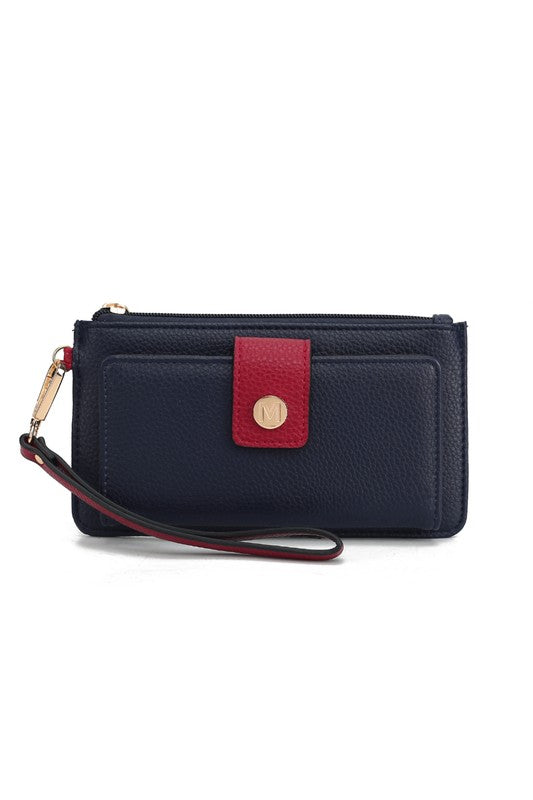 MKF Olympe Vegan Leather Wristlet Wallet by Mia K