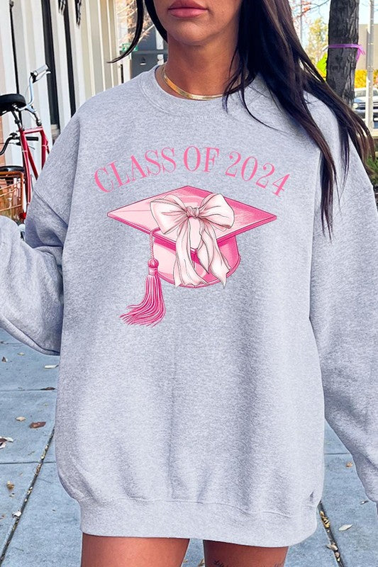 Coquette Class of 2024 Graphic Fleece Sweatshirts