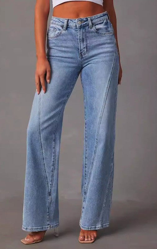 High Waisted Denim Jeans | Modern Boutique Fashion