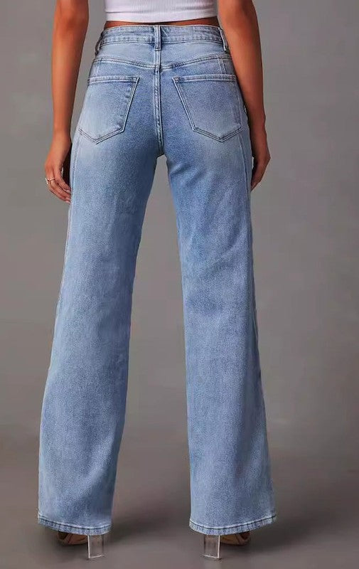 High Waisted Denim Jeans | Modern Boutique Fashion