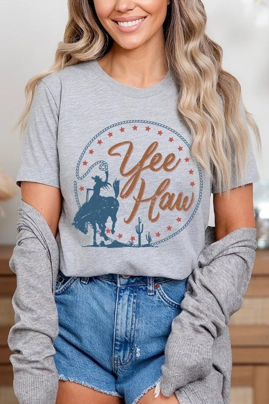 Yee Haw Cowgirl Graphic T Shirts