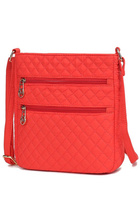 MKF Collection Solid Quilted Cotton Crossbody