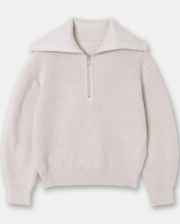 Half Zip Knit Sweater | Modern Boutique Fashion