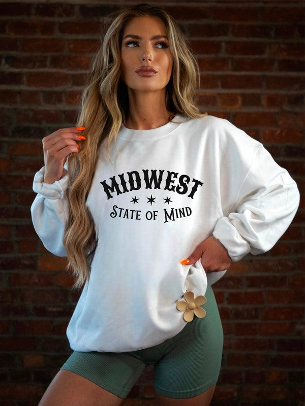 Midwest State of Mind Graphic Crew Sweatshirt