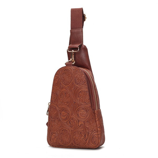 MKF Collection Millie  Embossed Sling bag by Mia K