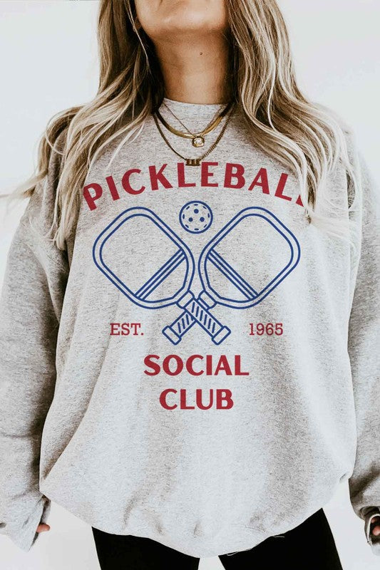 PICKLEBALL SOCIAL CLUB GRAPHIC SWEATSHIRT