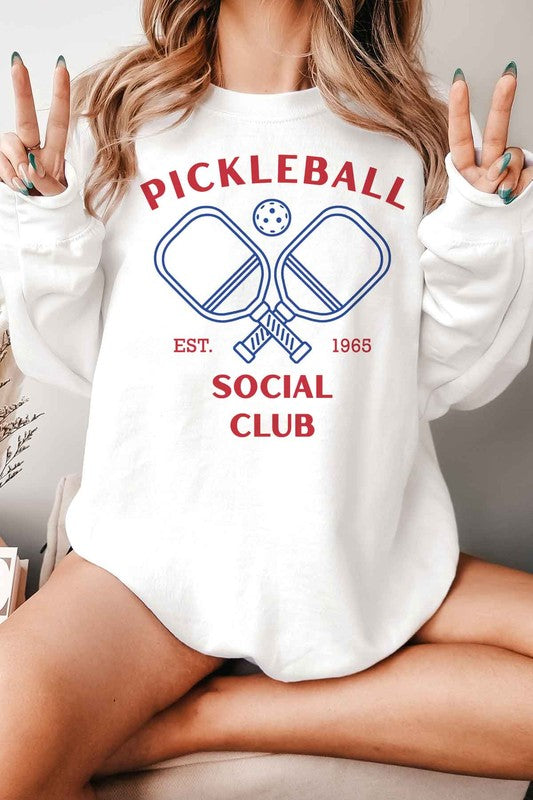 PICKLEBALL SOCIAL CLUB GRAPHIC SWEATSHIRT