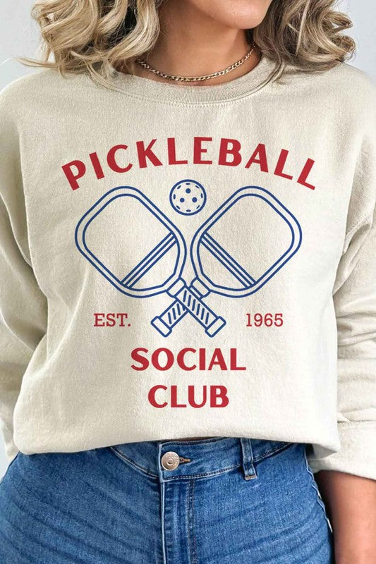 PICKLEBALL SOCIAL CLUB GRAPHIC SWEATSHIRT