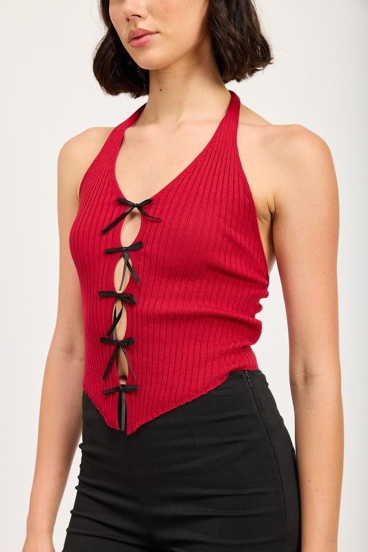 Halter Neck To With Bow Details | Modern Boutique Fashion