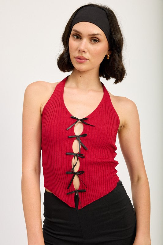 Halter Neck To With Bow Details | Modern Boutique Fashion