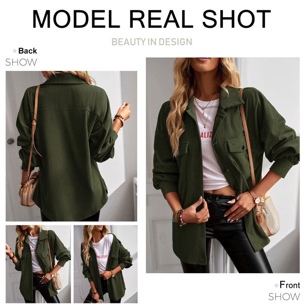 Womens Shacket Jacket Shirts Blouses Tops