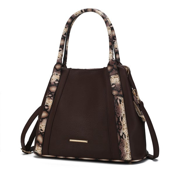 MKF Kenna Snake embossed Tote Bag by Mia K