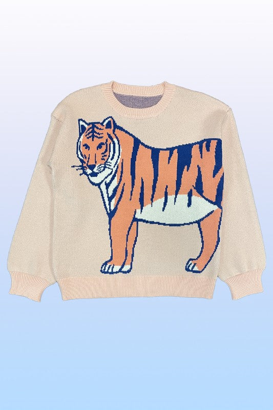 Tiger Knit Sweater | Modern Boutique Fashion
