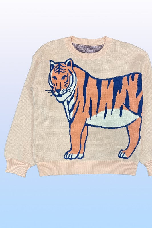 Tiger Knit Sweater | Modern Boutique Fashion