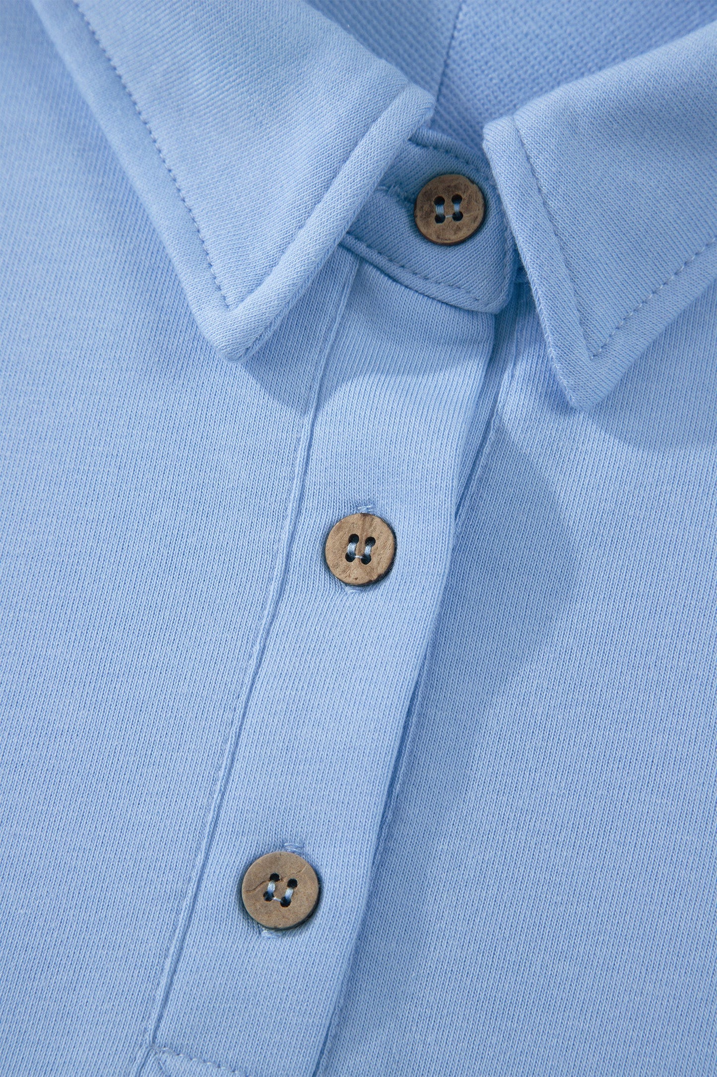 Solid Polo Tee & Elastic Waist Short Set