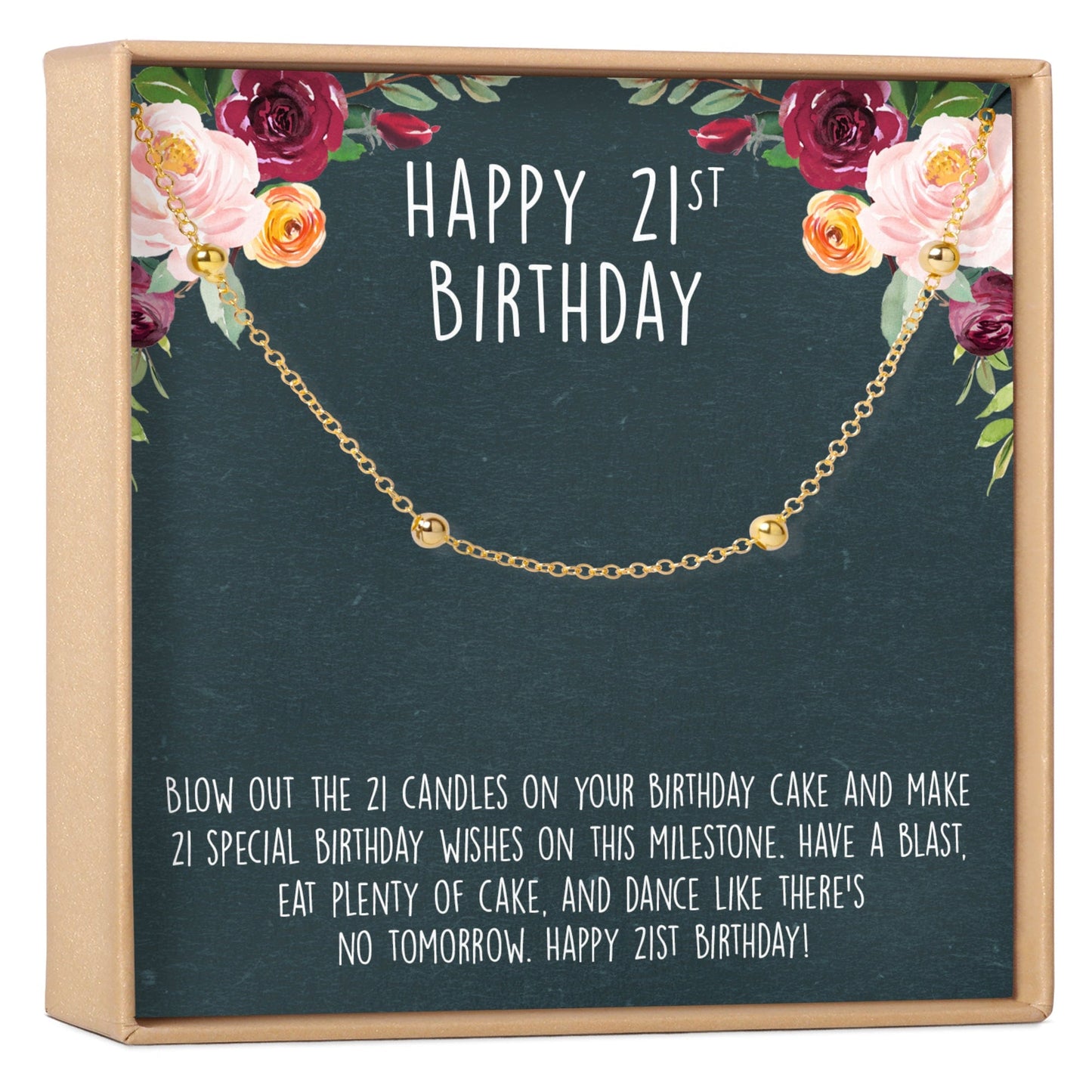21st Birthday Dot Bracelet