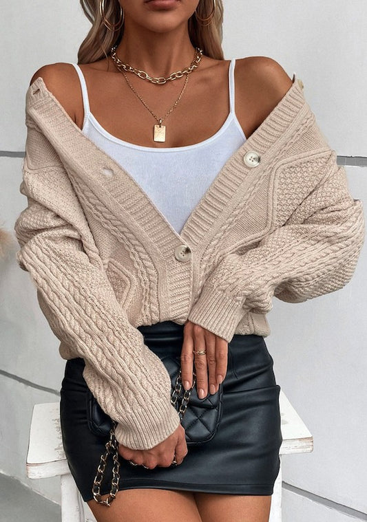 Cable Knit Cardigan | Modern Boutique Fashion