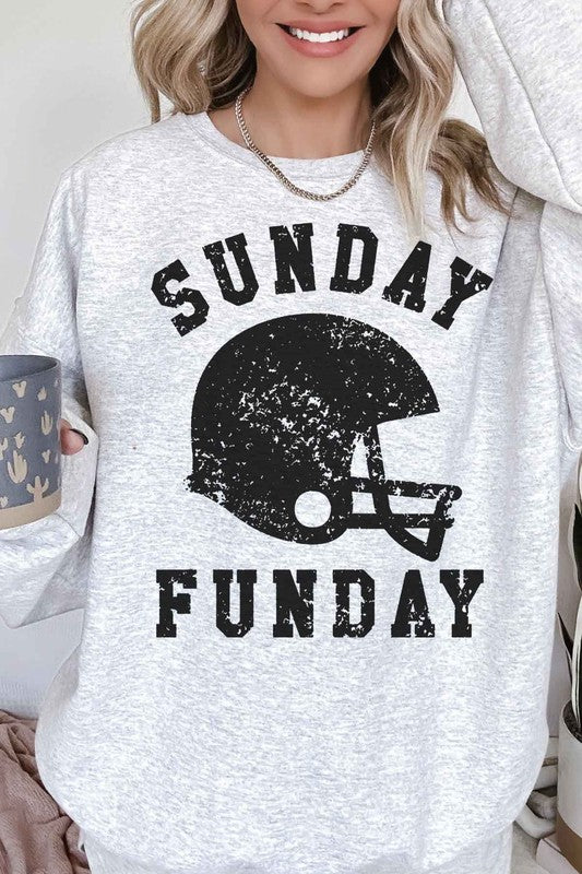 SUNDAY FUNDAY FOOTBALL OVERSIZED SWEATSHIRT