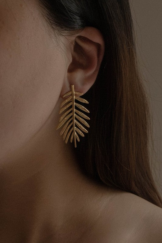 Palm Statement Earrings