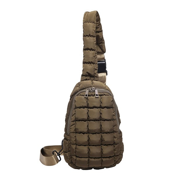 Skyler Quilted Puffer Sling | Modern Boutique Fashion