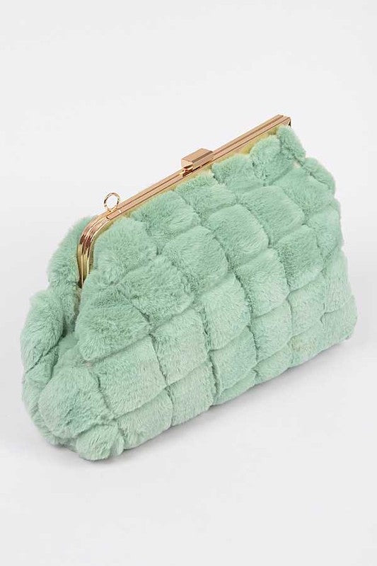 Quilted Faux Fur Iconic Swing Bag | Modern Boutique Fashion