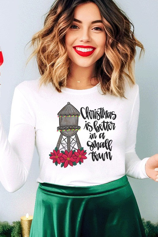 Christmas Better Small Town Long Sleeve Top