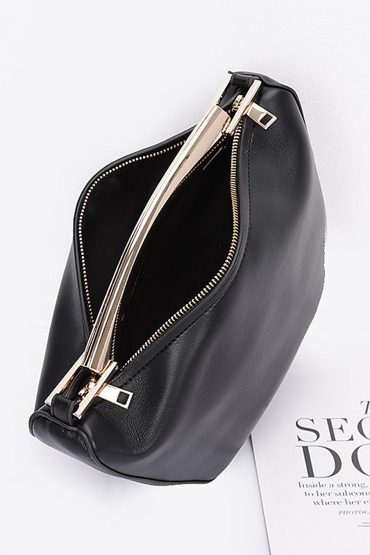 Gold Bar Handle Iconic Swing Bag | Modern Boutique Fashion